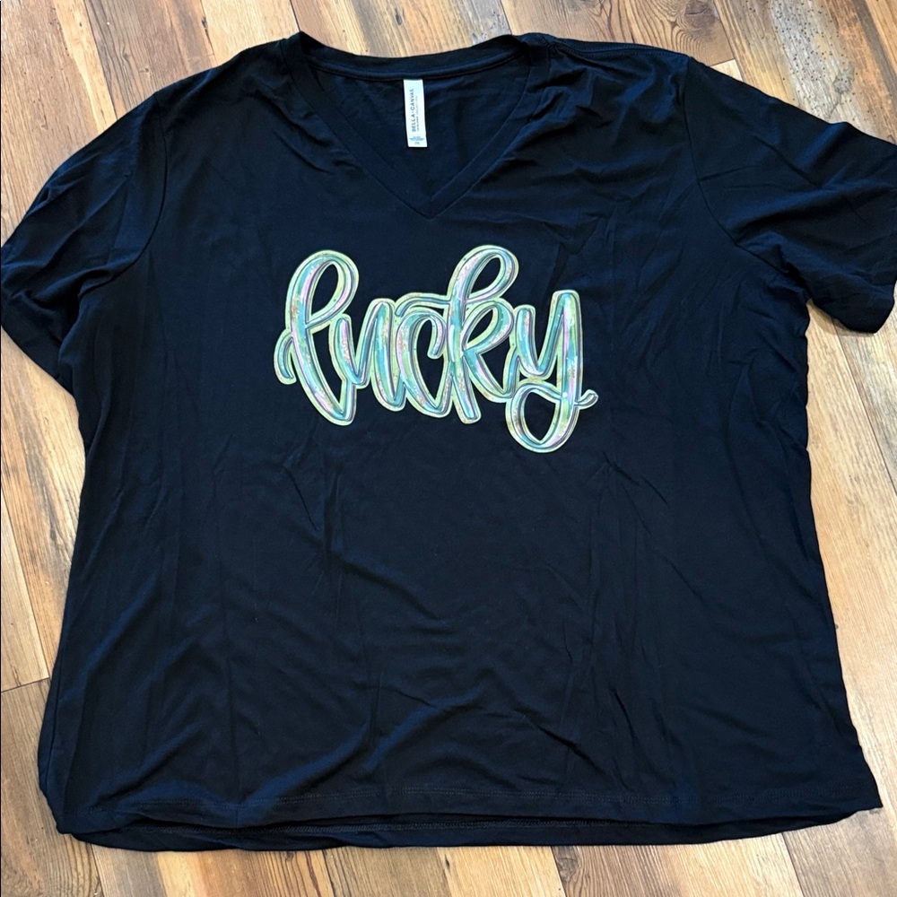 Bella Canvas Black V-Neck T-Shirt